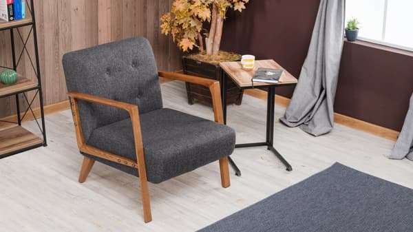 Wing Chair Kemer - Mörkgrå