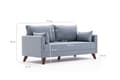 Miniatyrbilde 8 av 8: 2-seters sofa Bella Soft İkili Koltuk - Blå