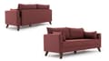 Miniatyrbilde 6 av 8: 2-seters sofa Bella Sofa For 2 Pr - Claret Red