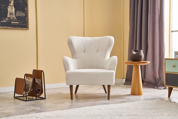 Wing Chair Karina Prestij - Krem