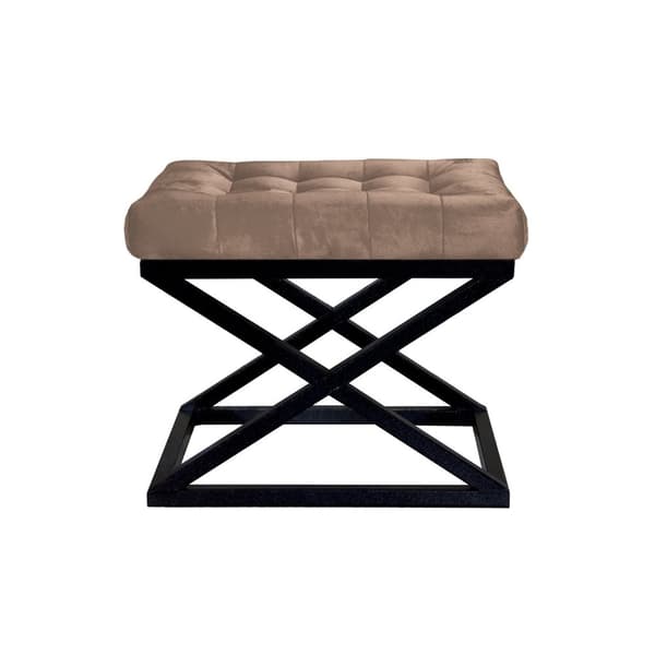 Pouffe Capraz - musta, ruskea v2