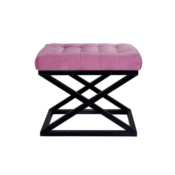 Pouffe Capraz - musta, fuksia