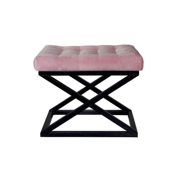Puff Capraz - Svart, Rosa