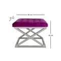 Pikkukuva 2 / 2: Pouffe Capraz - hopea, fuksia