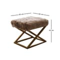 Pikkukuva 7 / 7: Pouffe Capraz Pelush - kulta, ruskea