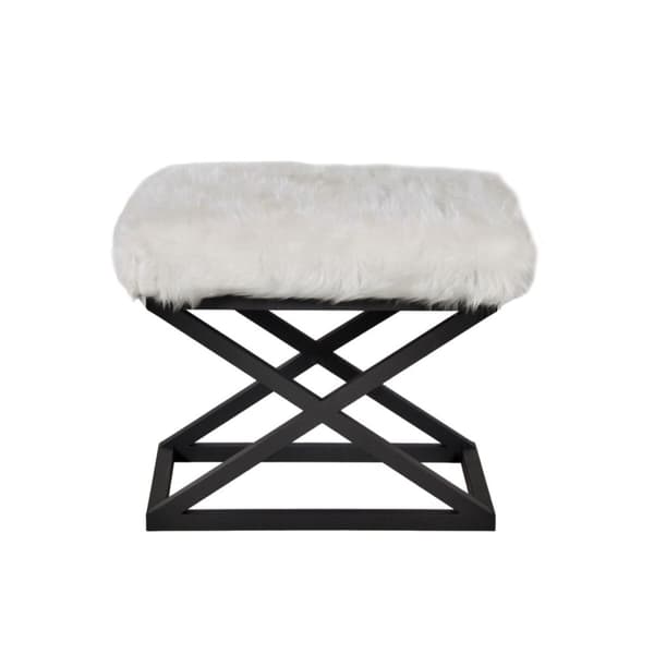 Pouffe Capraz Pehmo - musta, valkoinen