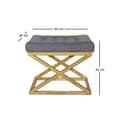 Pikkukuva 2 / 2: Pouffe Capraz - kultaa, harmaata