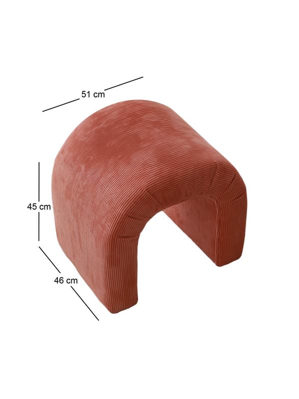 Pouffe Nu - Coral