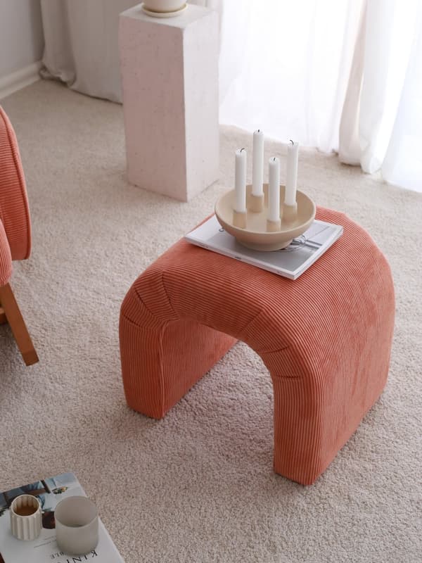 Pouffe Nu - Coral