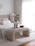 Miniatyrbilde 3 av 8: Pouffe Nu Bench Fitilli - Hvit
