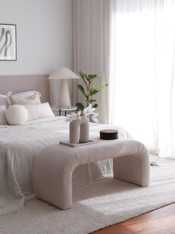 Pouffe Nu Bench Fitilli - Hvit