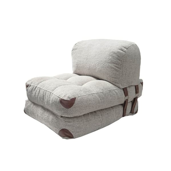 1-seters sovesofa sammenleggbar teddy - grå