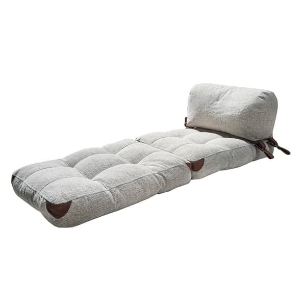 1-seters sovesofa sammenleggbar teddy - grå