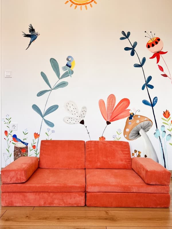 2-sæders sovesofa puslespil - Orange