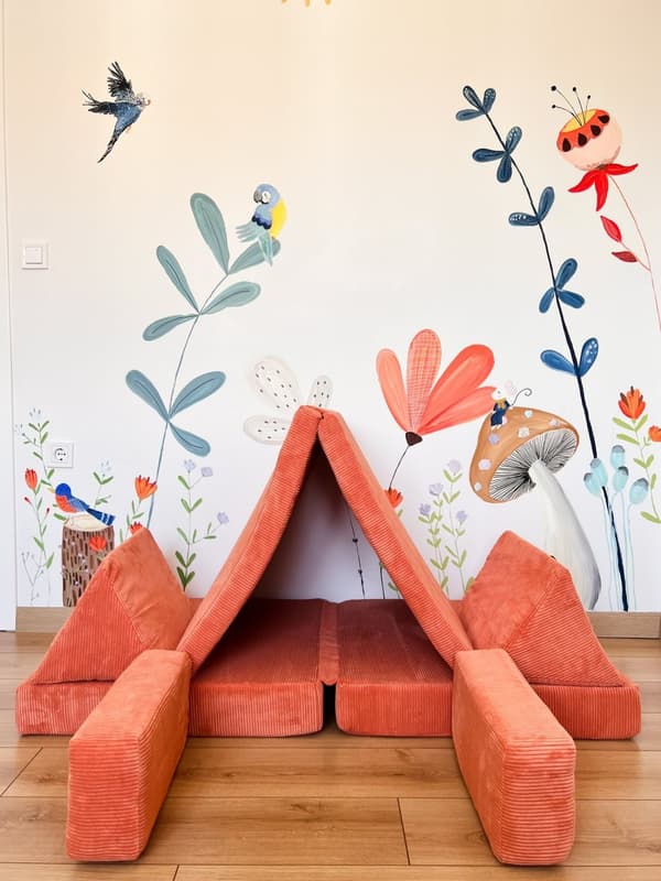 2-sæders sovesofa puslespil - Orange
