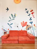 Miniatyrbillede 2 af 9: 2-sæders sovesofa puslespil - Orange