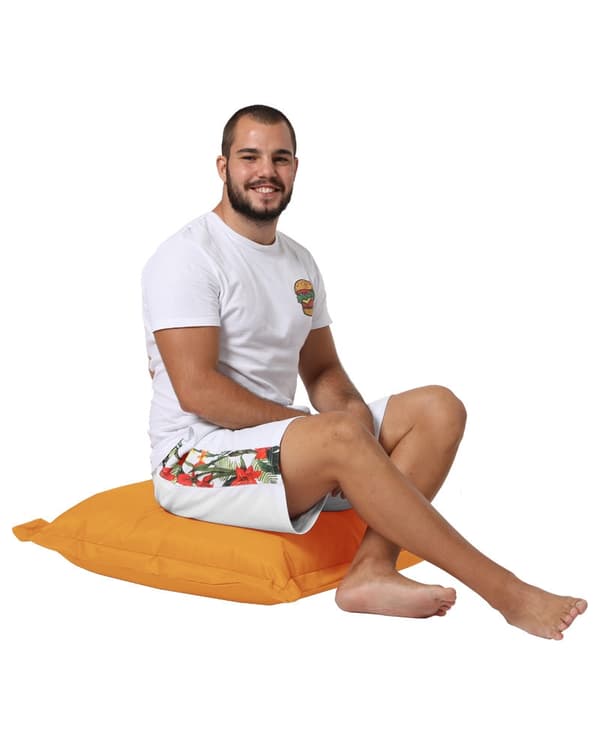 Trädgårdskudde Kudde Puff 70x70 - Orange