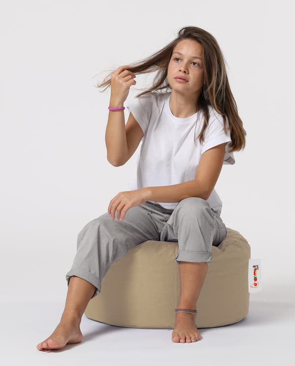 Hagepuff Rund Puff - Mink