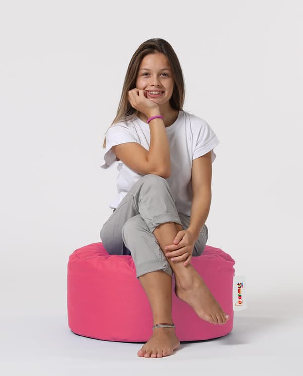 Havepuf Rund Puf - Pink