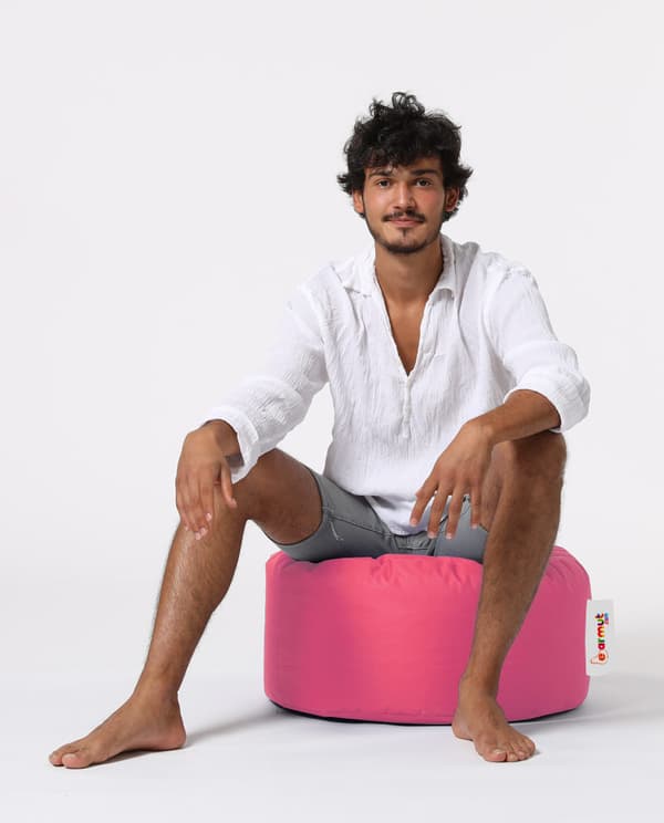 Havepuf Rund Puf - Pink