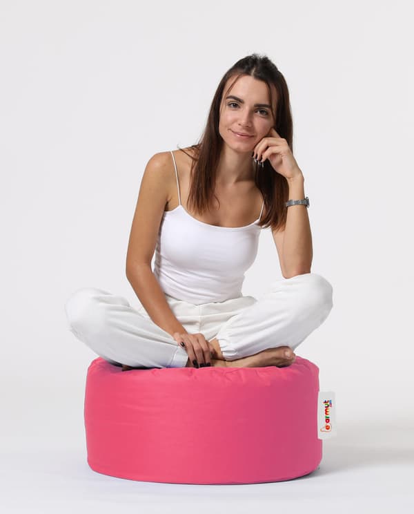 Havepuf Rund Puf - Pink