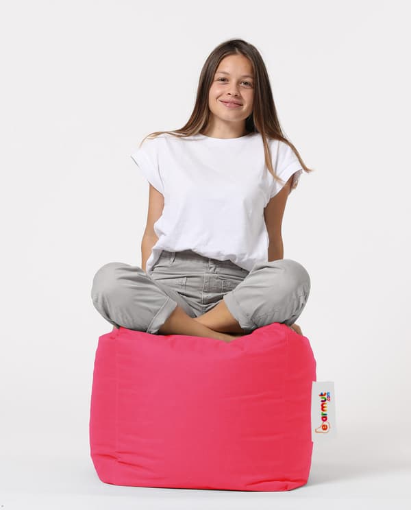 Hagepuff Firkantet puff - Rosa
