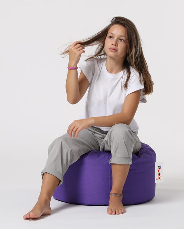 Hagepuff Rund Puff - Lilla