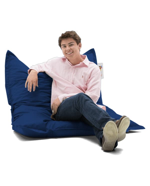 Garden Bean Bag Pute Puff 100x100 - Mørkeblå