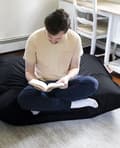 Miniatyrbilde 7 av 9: Garden Bean Bag Pute Puff 100x100 - Svart
