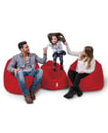 Miniatyrbild 5 av 5: Garden Bean Bag Iyzi 100 Cushion Puff - Röd
