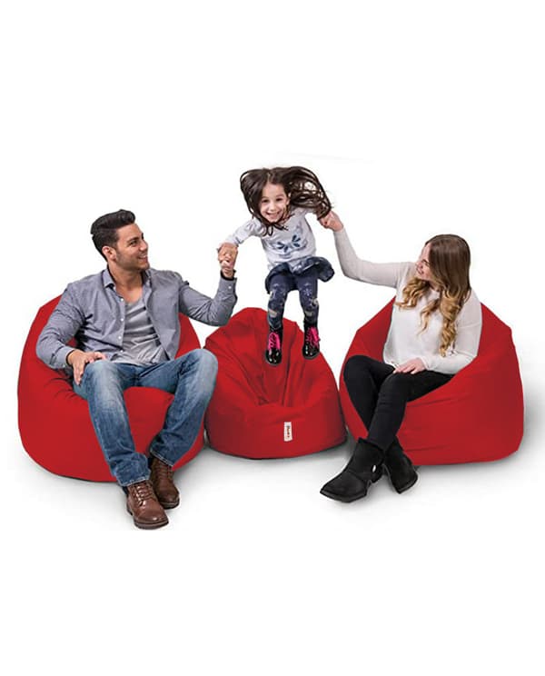 Garden Bean Bag Iyzi 100 Cushion Puff - Röd