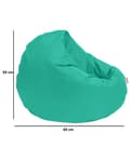 Miniatyrbilde 6 av 6: Garden Bean Bag Iyzi 100 Cushion Puf - Turkis