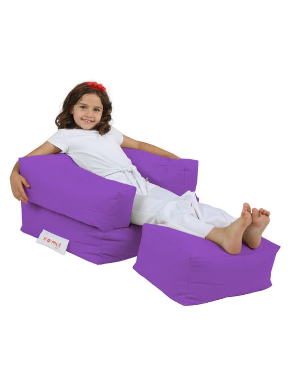 Garden Bean Bag Kids Single Seat Puff - Lilla