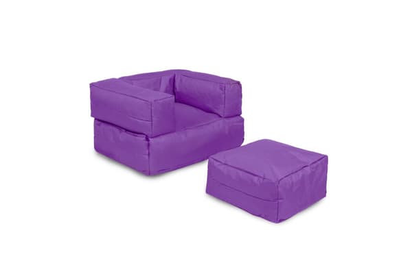 Garden Bean Bag Kids Single Seat Puff - Lilla