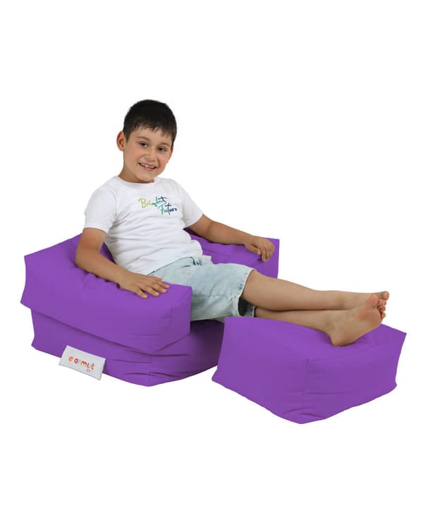 Garden Bean Bag Kids Single Seat Puff - Lilla