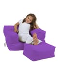 Miniatyrbilde 1 av 9: Garden Bean Bag Kids Single Seat Puff - Lilla