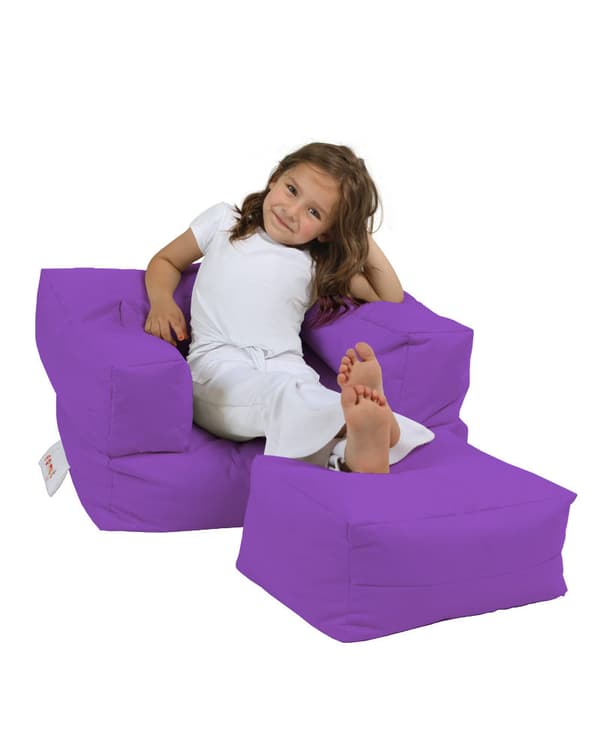 Garden Bean Bag Kids Single Seat Puff - Lilla