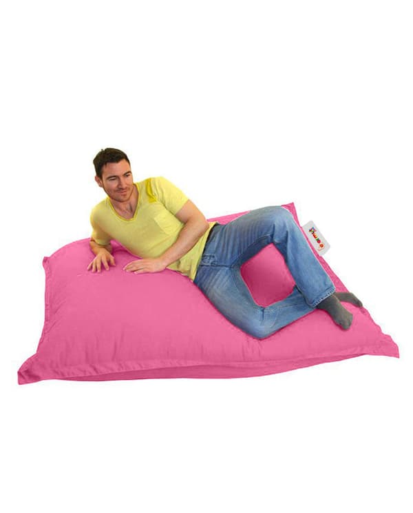 Garden Bean Bag Pute Puff 100x100 - Rosa