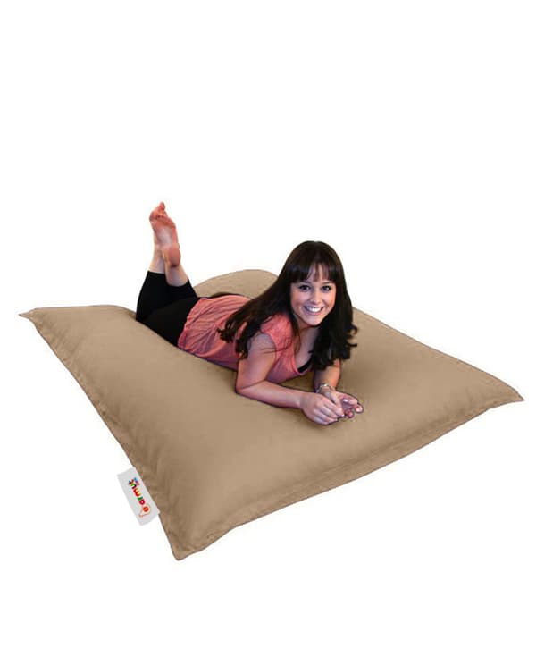 Garden Bean Bag Pute Puff 100x100 - Mink