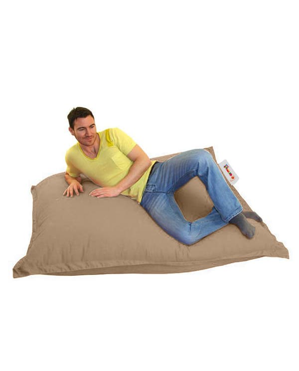 Garden Bean Bag Pute Puff 100x100 - Mink