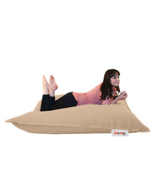 Garden Bean Bag Pute Puff 100x100 - Mink