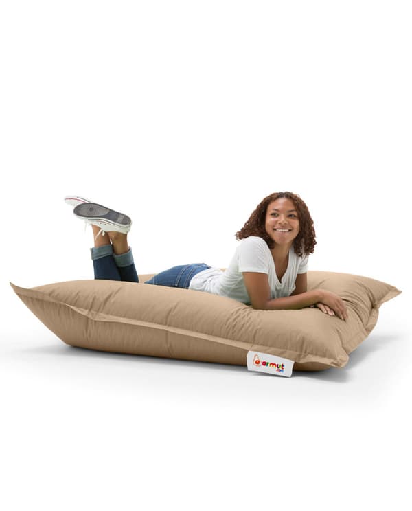Garden Bean Bag Pute Puff 100x100 - Mink