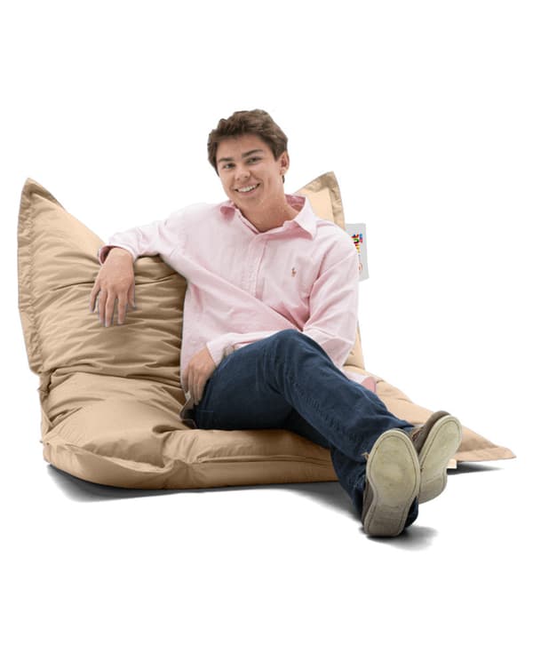 Garden Bean Bag Pute Puff 100x100 - Mink