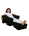 Miniatyrbilde 3 av 9: Garden Bean Bag Kids Single Seat Puff - Svart