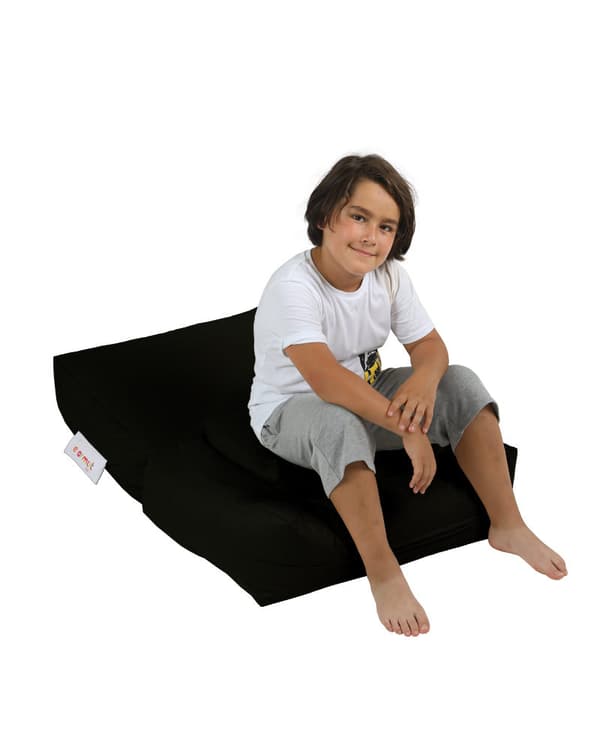 Garden Bean Bag Kids Single Seat Puff - Svart