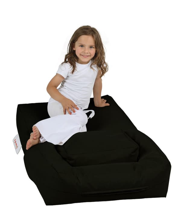 Garden Bean Bag Kids Single Seat Puff - Svart