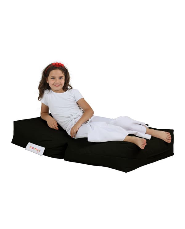 Garden Bean Bag Kids Single Seat Puff - Svart