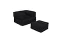 Miniatyrbilde 9 av 9: Garden Bean Bag Kids Single Seat Puff - Svart