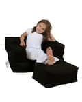 Miniatyrbilde 1 av 9: Garden Bean Bag Kids Single Seat Puff - Svart