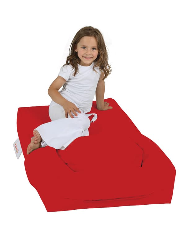 Garden Bean Bag Kids Single Seat Puff - Rød